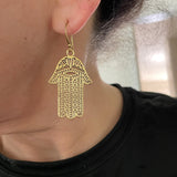 Hippie Hamsa Earrings