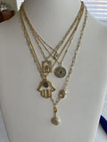 “Give Me The Stars” Framed Hamsa Necklace