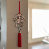 Kabbalah Red String Wall Hamsa