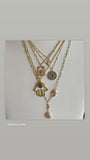 Hamsa Druzy Crystal Pendant Necklace