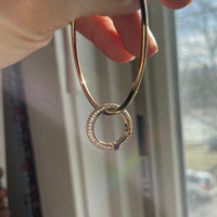 Jeweled Circle Connector Charm