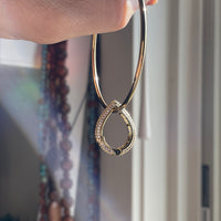 Jeweled Teardrop Connector Charm