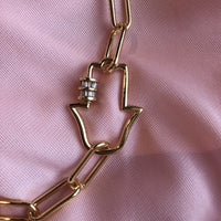Multi-Way Hamsa Buckle PaperClip Chain<br>Necklace or Bracelet</br> - Hamsa Alek